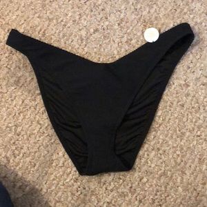 black high waisted bikini bottoms